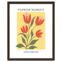Amsterdam Flower Market - Modern Colorful Botanical Print