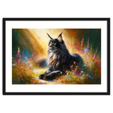 Majestic Lynx In Blooming Meadow thumbnail