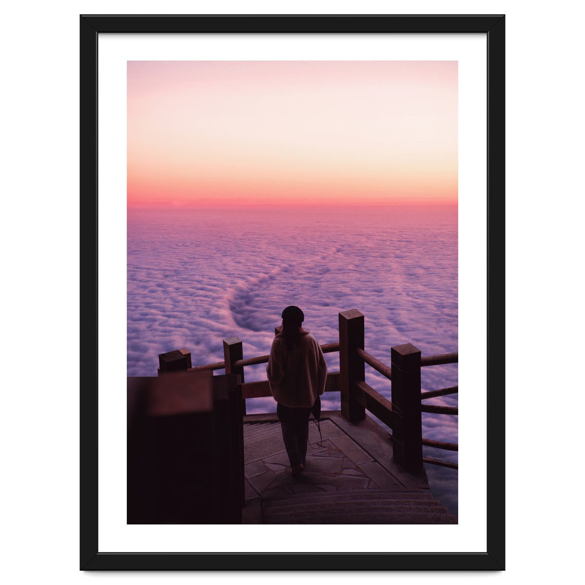 Woman Waiting Sunset