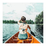 Row Your Own Boat | Woman Empowerment Confidence Painting | Positive Growth Mindset Boho Adventure (Print Only) thumbnail
