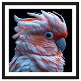Pink Cockatoo Parrot Close Up Portrait Feather thumbnail