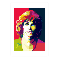 Jim Morrison Legendary Rock Pop Art WPAP (Print Only)