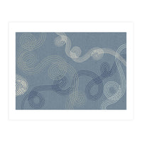 calming essentials loops muted blue (Print Only)