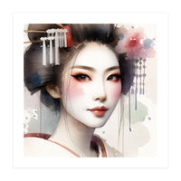 Rose Veil Modern Geisha (Print Only)