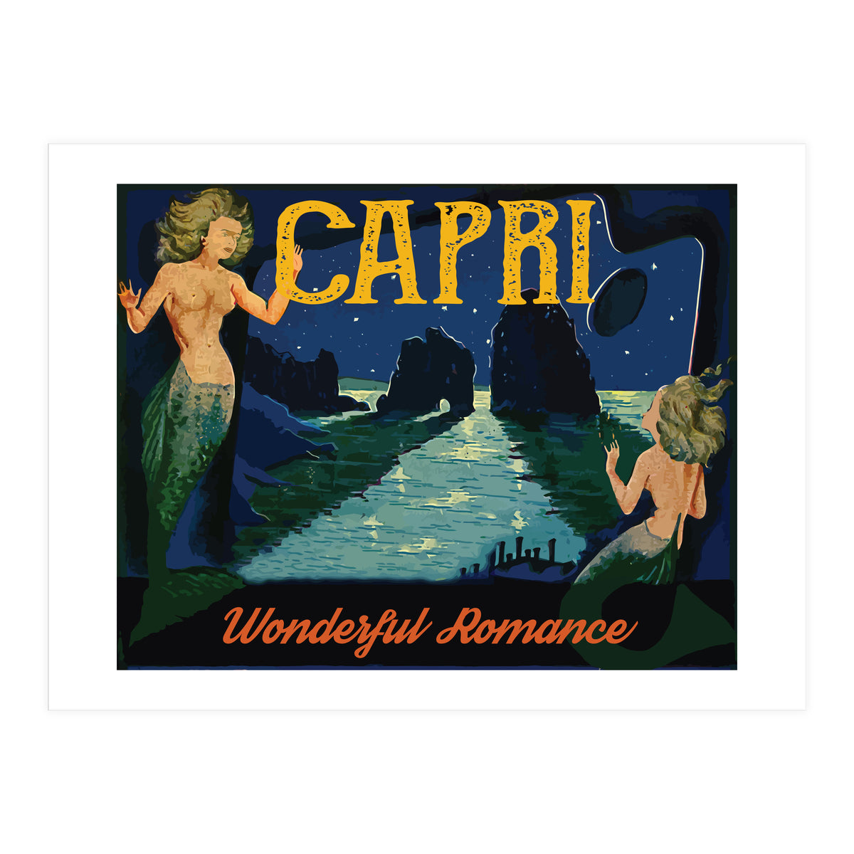 Capri Mermaids (Print Only)