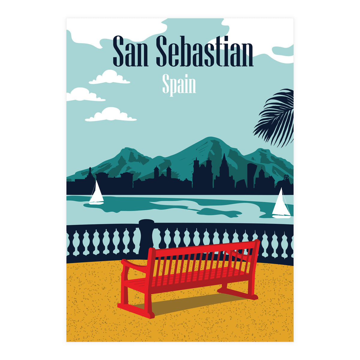 San Sebastian Beach, Spain (Print Only)