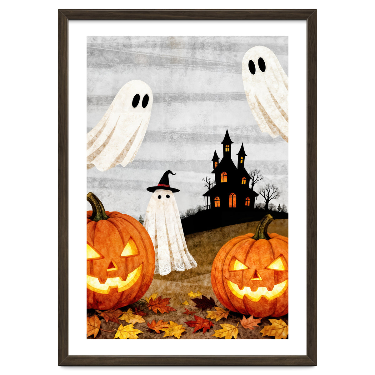 Spooky Halloween Ghost Pumpkin