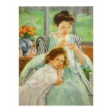 Young mother sewing, 1901 Canvas,92,4 x 73,7 cm. (Print Only) thumbnail
