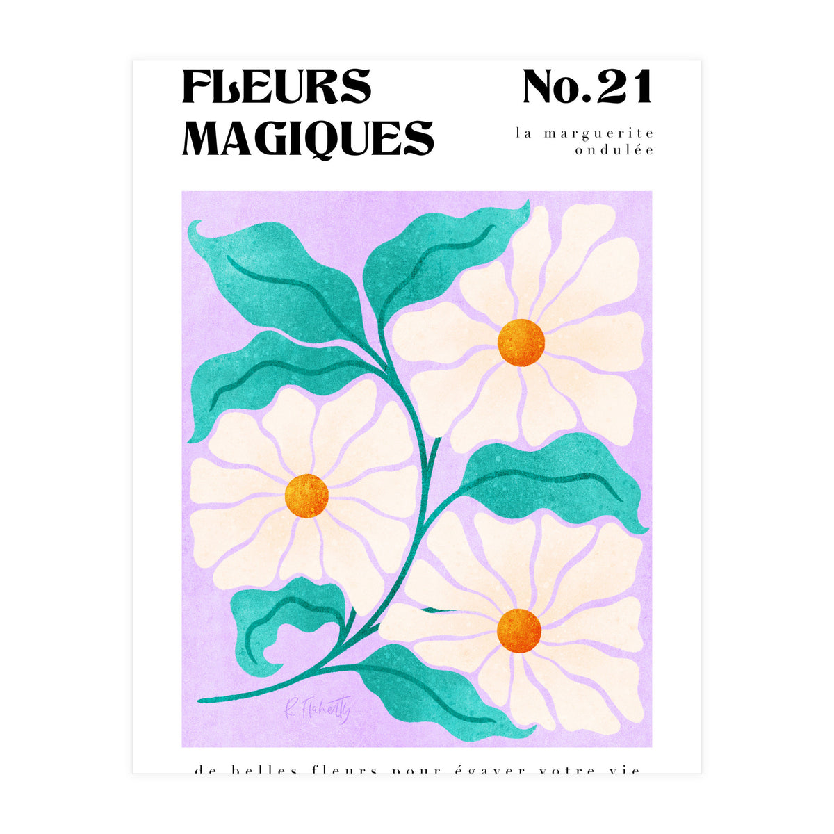 Magical Flowers No.21 Wavy Daisy (Print Only)