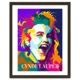Cindy Lauper 80s Retro Singer Art WPAP thumbnail