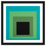 JOSEF ALBERS - HOMAGE TO THE SQUARE GREEN BLACK thumbnail