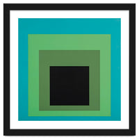 JOSEF ALBERS - HOMAGE TO THE SQUARE GREEN BLACK