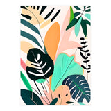 Pastello, Tropical Pastel Jungle, Botanical Neutral Muted Colors, Nature Plants Drawing Monstera, Exotic Bohemian Summer (Print Only) thumbnail