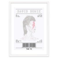 Receipt Art David Bowie