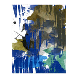 A Beautiful Mess, Abstract Blue Black Dark Eclectic Painting, Luxe Texture Contemporary Modern (Print Only) thumbnail