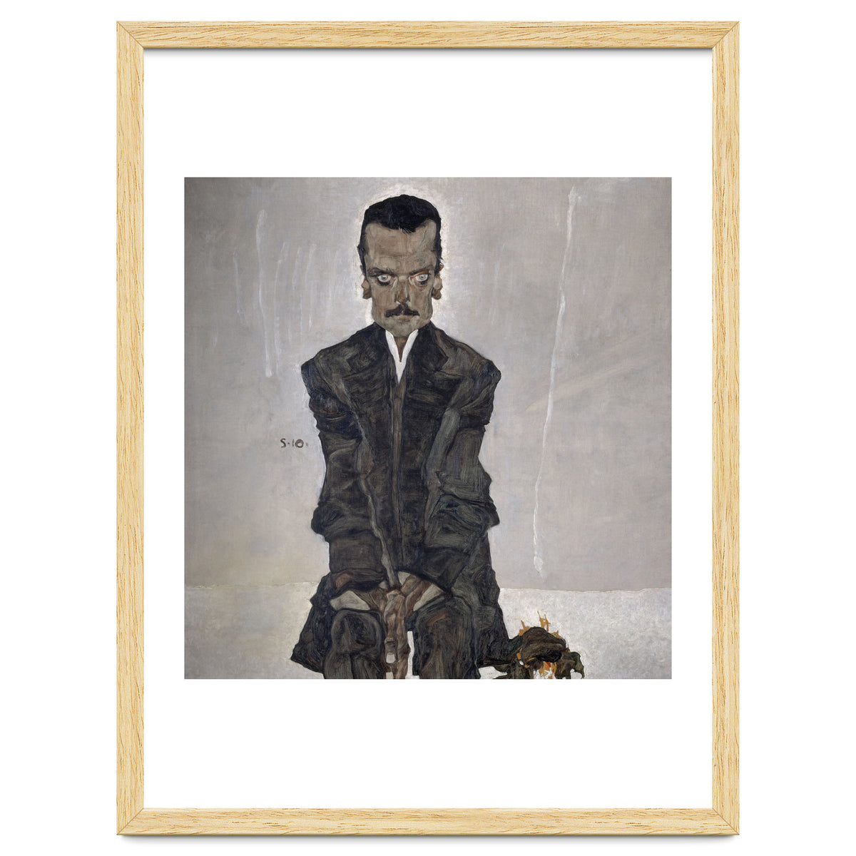 'Portrait of the Publisher Eduard Kosmack', 1910, Oil on canvas. EGON SCHIELE.