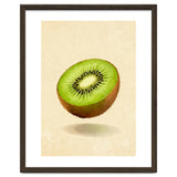 Kiwi Slice, Watercolor Fruit, Fresh Green Art thumbnail