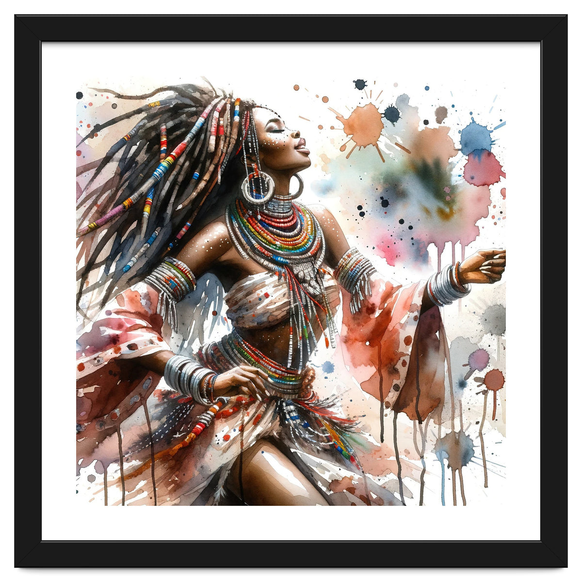 Skyward Beadwork Dancer Portrait