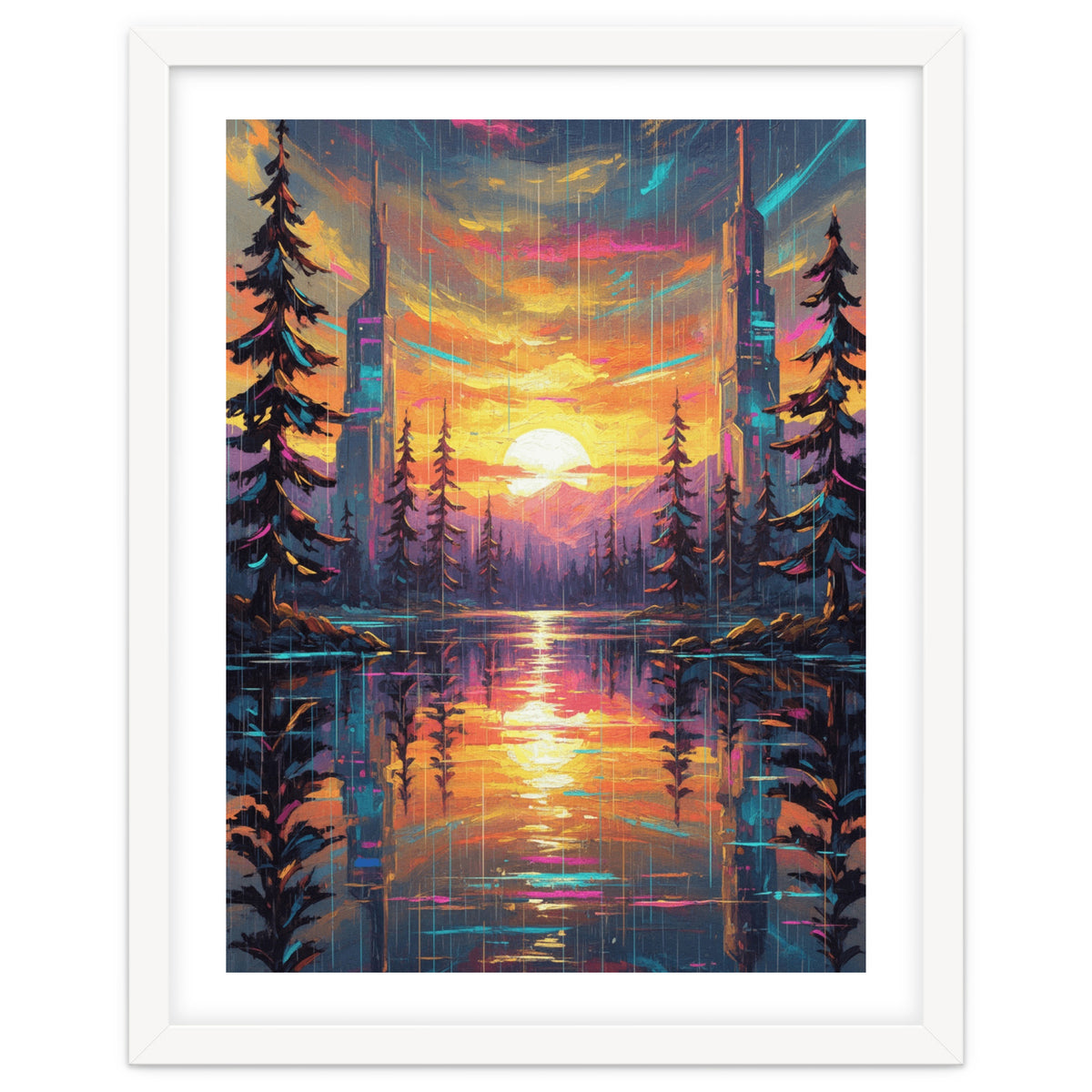 A Cybernetic Sunset Reflecting the Symbiosis