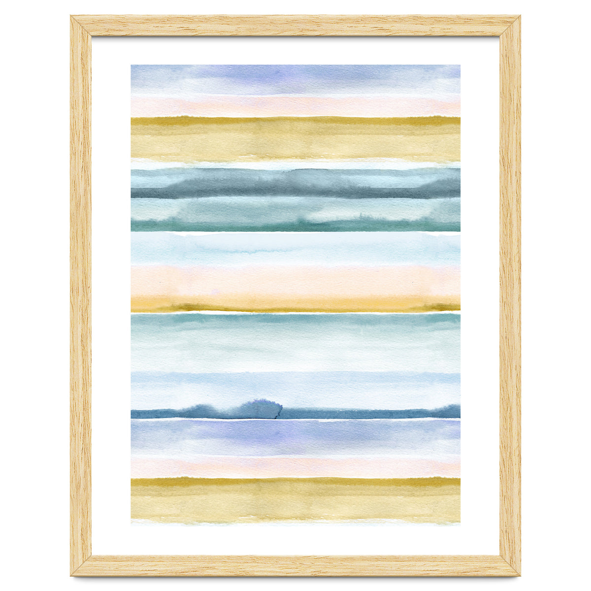 Relaxing Calm Stripes Blue Yellow