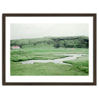 Pond and house in the middle of nowhere - Iceland