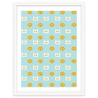 Minimalist Finn And Jake Seamless Cartoon Pattern