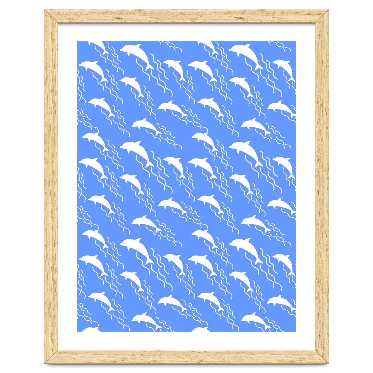Swimming dolphins