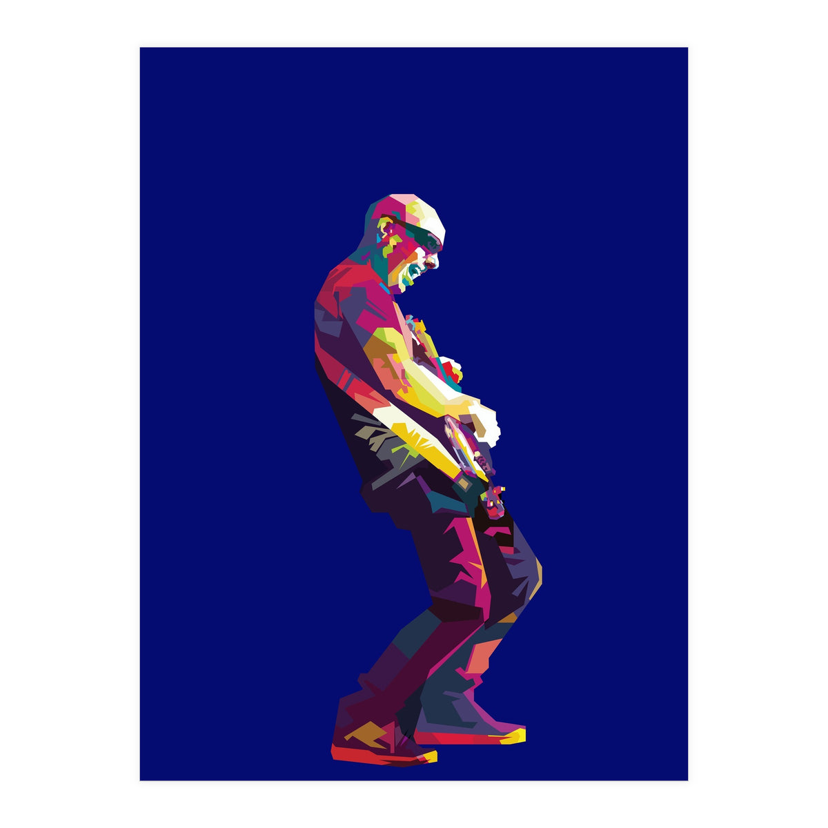 Joe Satriani Rock Guiatist Pop Art WPAP (Print Only)