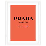 Prada Marfa, Fashion Sign Poster, Chic Decor, thumbnail