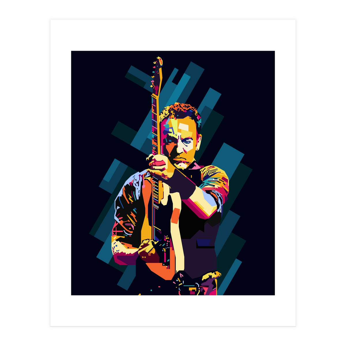 Bruce Springsteen Style WPAP (Print Only)