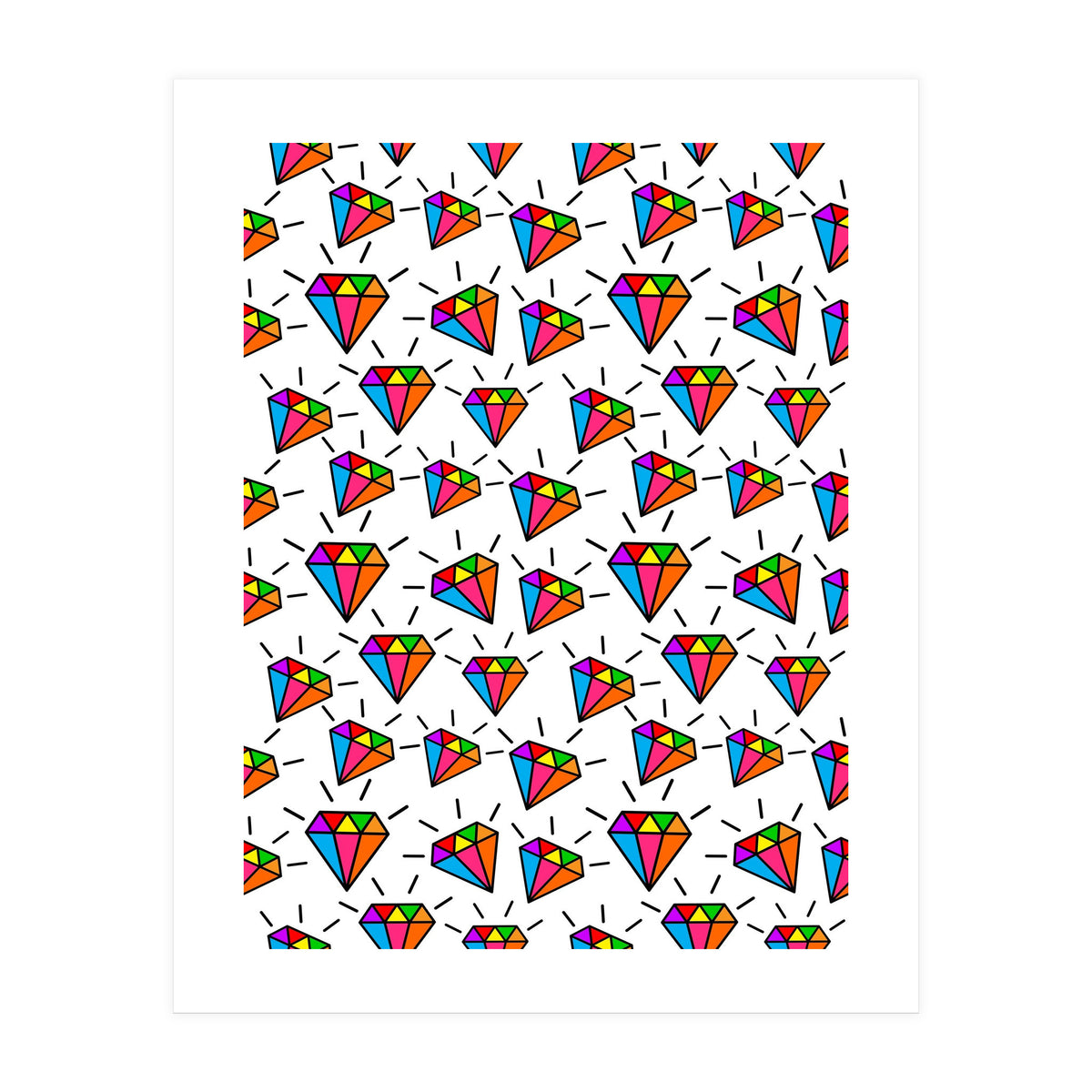 Cute diamonds pattern  (Print Only)