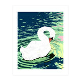 Self Reliance, Swan Birds Painting, Self Esteem Self Love Positivity, Proud Freedom Independence Wildlife Animals (Print Only) thumbnail