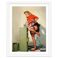 Pinup Sexy Water Cooler Girl