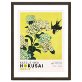 Katsushika Hokusai - Hydrangea and swallow thumbnail