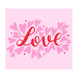 Love hearts - pink and red (Print Only) thumbnail