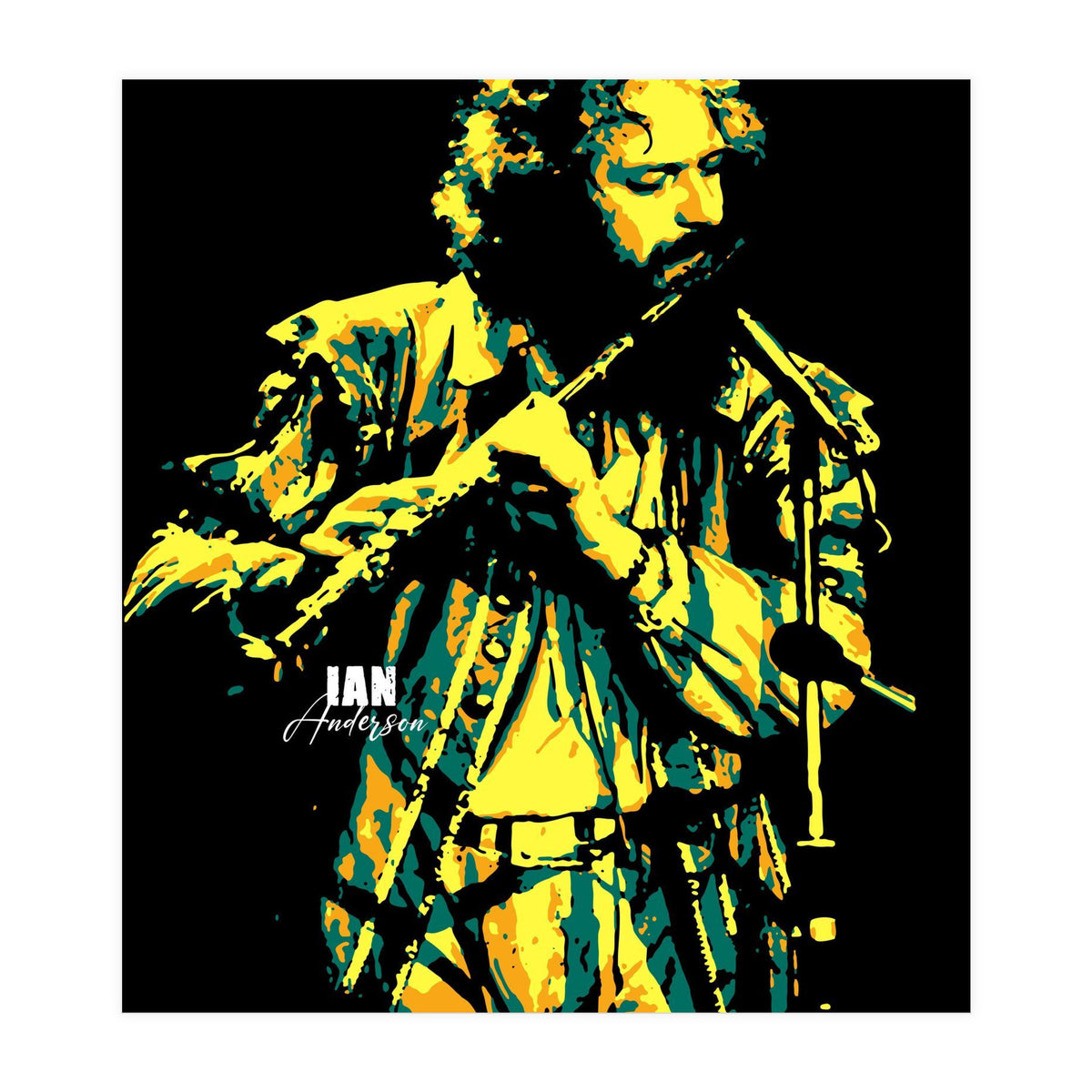 Ian Anderson British Musician Legend (Print Only)