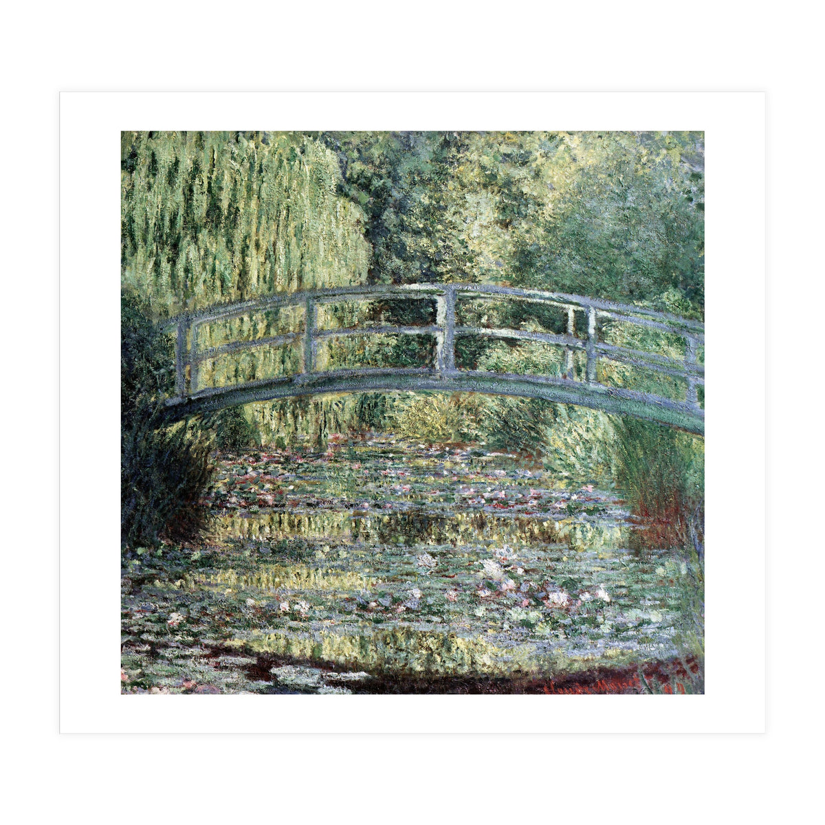 The Waterlily Pond: Green Harmony - 1899 - 89x93,5 cm - oil on canvas. (Print Only)