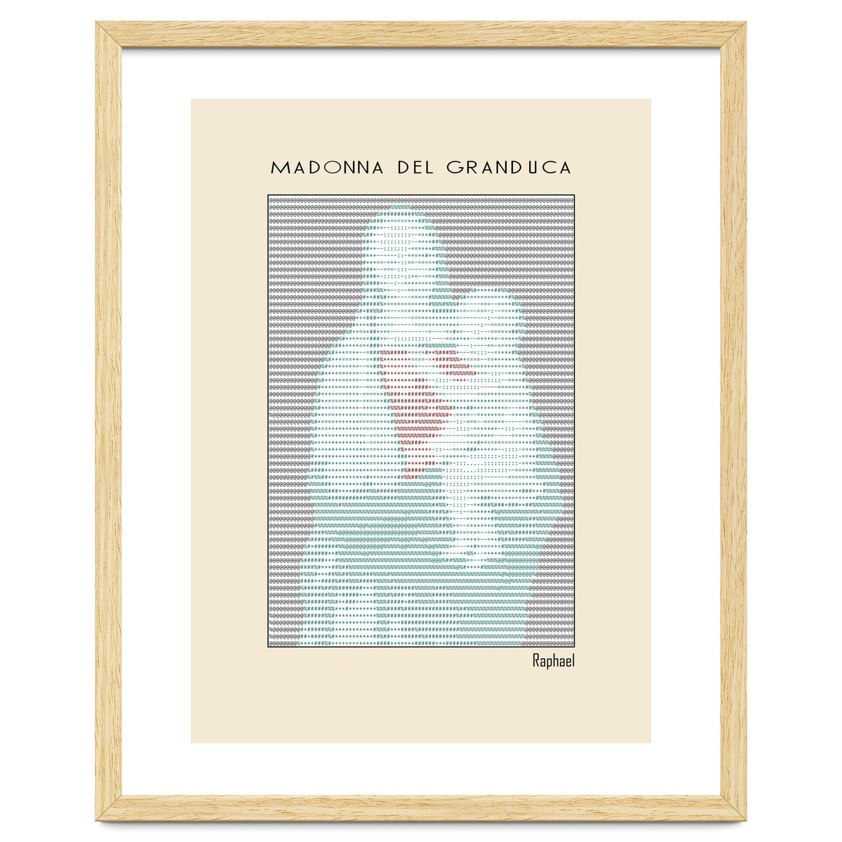 Madonna del Granduca (1505) – Raphael (ascii art)