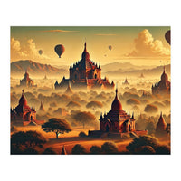 Vintage Bagan Poster, Myanmar (Print Only)