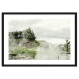 A natural hot spring landscape where steam rises - Iceland thumbnail