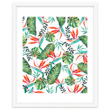 A New Paradise #Bird of paradise painted tropical art & pattern thumbnail