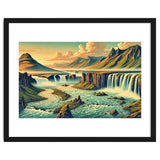Vintage Iceland, Landscape Poster thumbnail