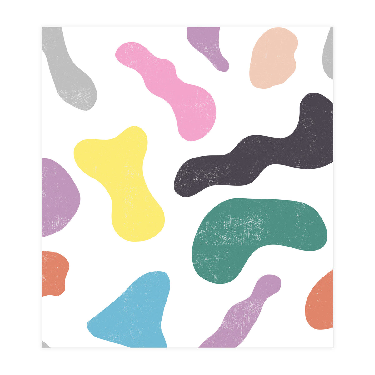 Abstract Organic Memphis Shapes (Print Only)