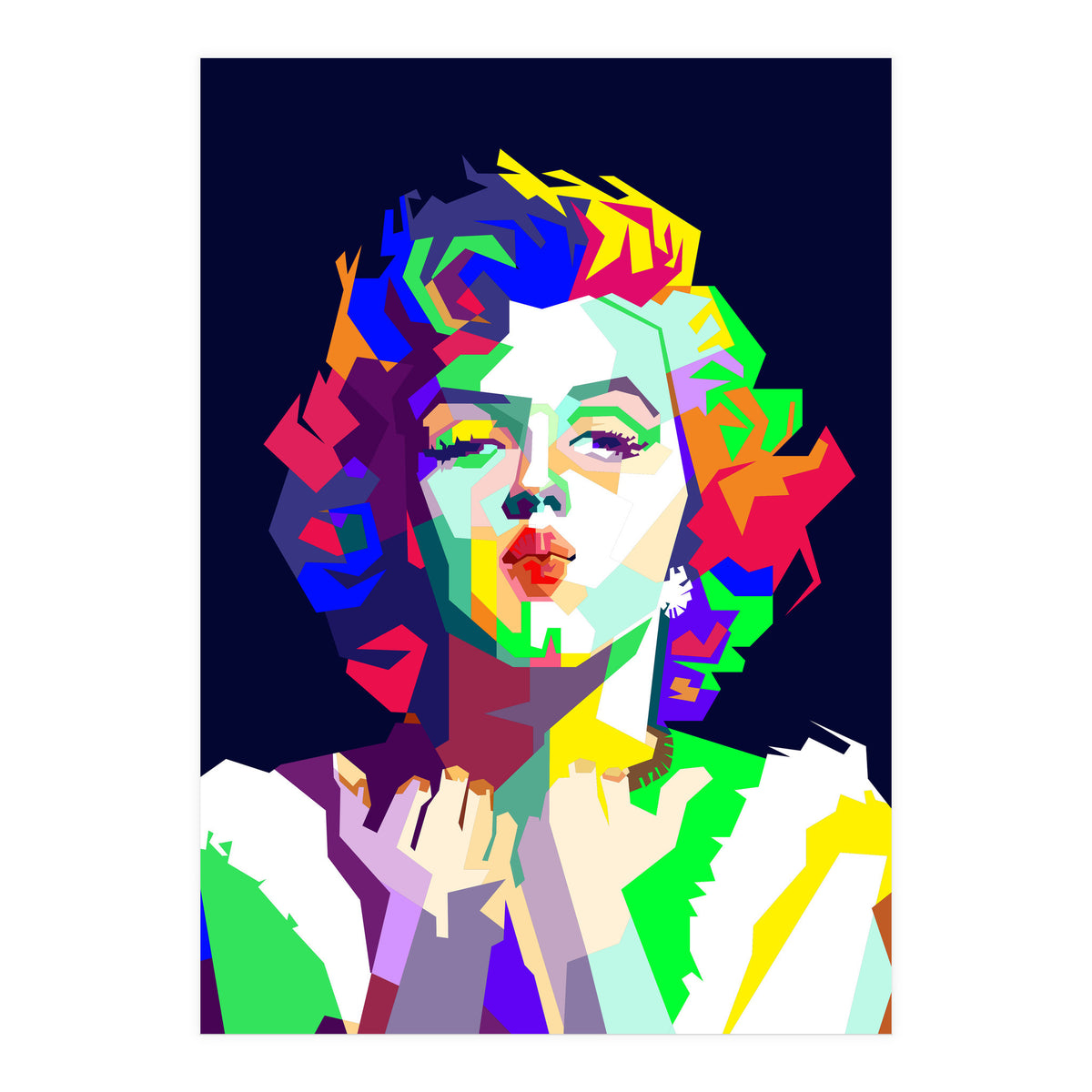 Marilyn Monroe Famous Actress Pop Art  (Print Only)