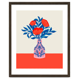 Poppies in a vase - red and blue thumbnail