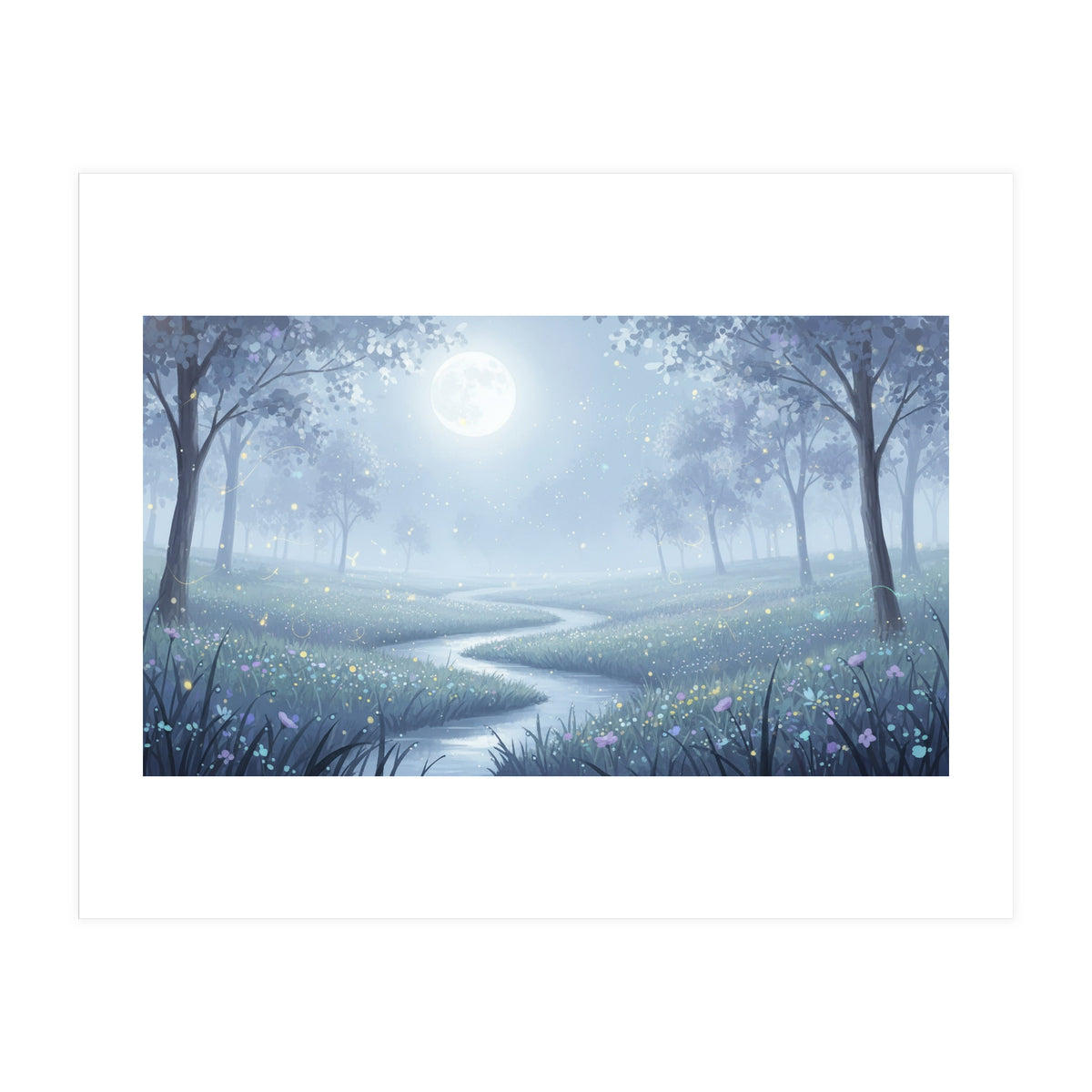 Moonlight Meadow Serenade (Print Only)