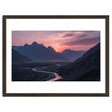 Crimson Sunset Valley: Serene Mountain Vista thumbnail