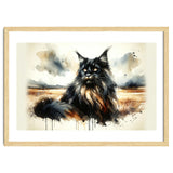 Mystical Black Cat In The Wild thumbnail