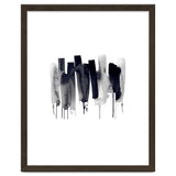 Abstract Watercolor Stripes Minimal Black thumbnail