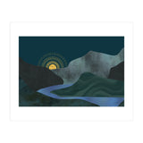 Abstract Landscape Sunrise (Print Only) thumbnail